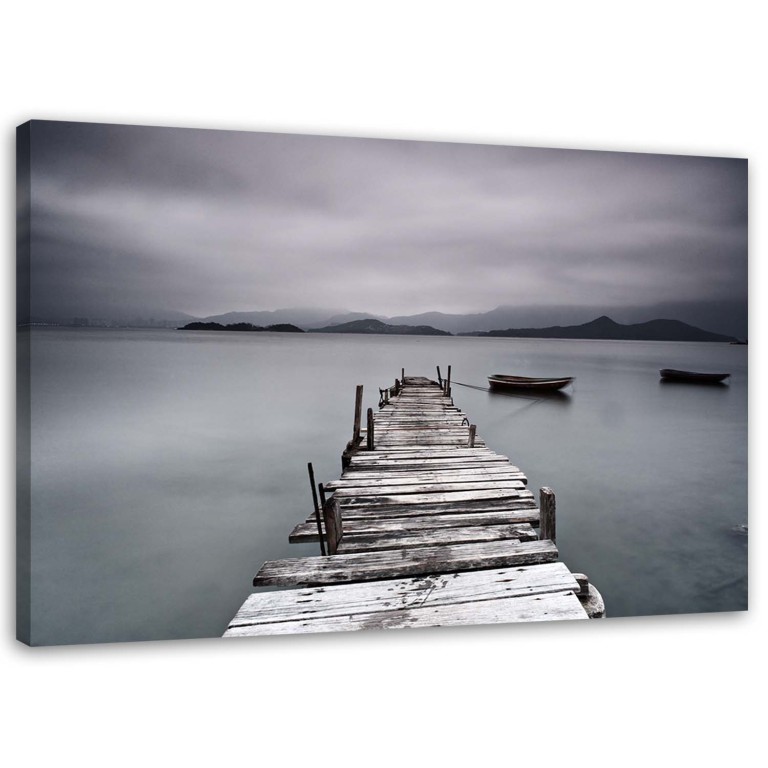 Canvas print, Bridge to the lake