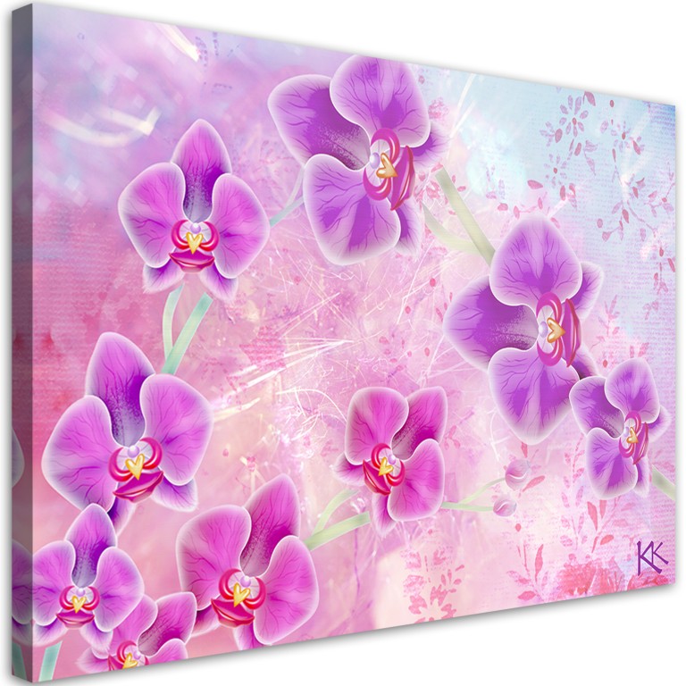 Canvas print, Orchid flower abstract