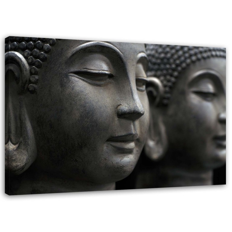 Canvas print, Buddha Zen Wellnes Spa Grey