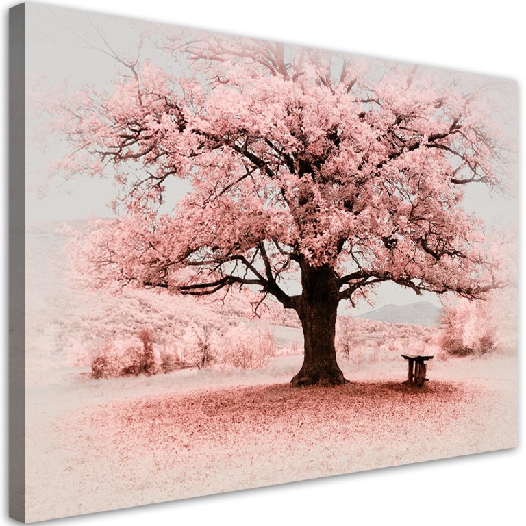 Canvas print, Pink tree abstract nature