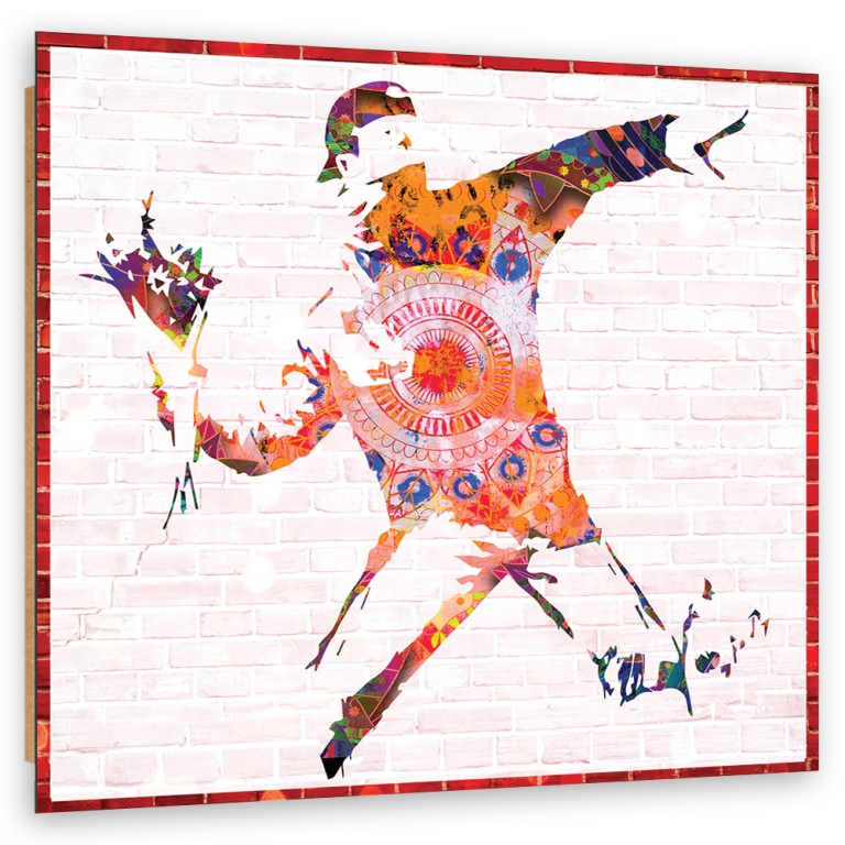 Deco panel print, Banksy Flower Thrower