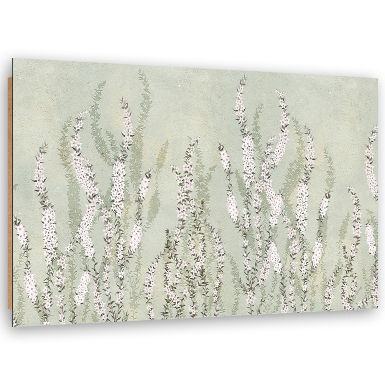 Deco panel print, Small flowers against the wall