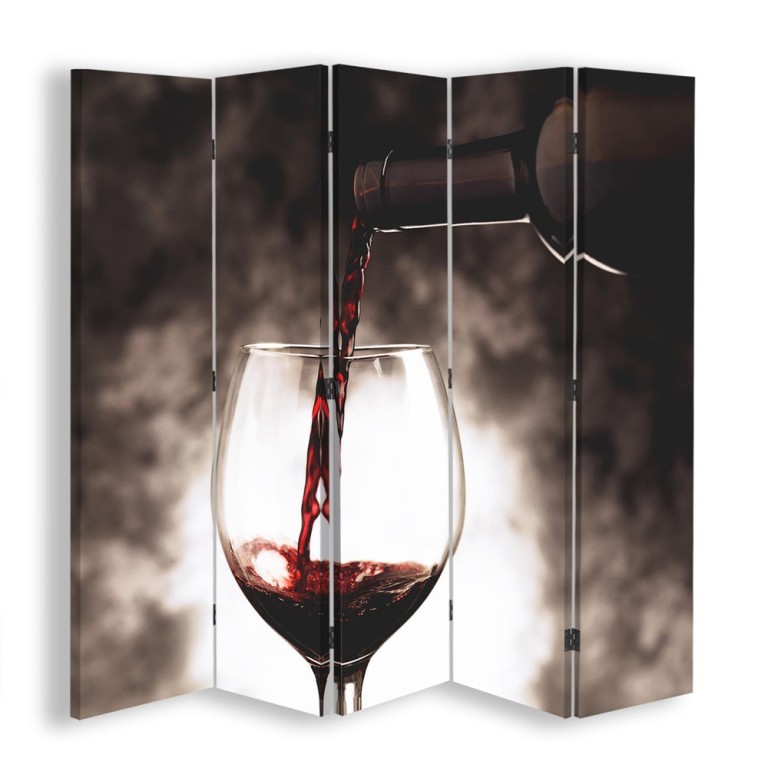 Room divider Double-sided, Time for a glass of wine