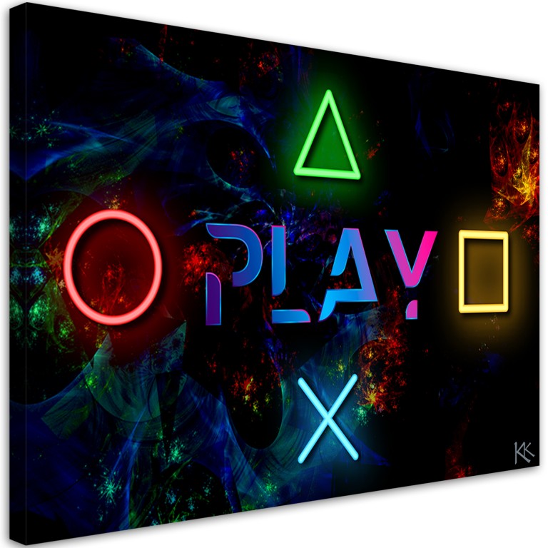 Canvas print, Play and buttons for the pad