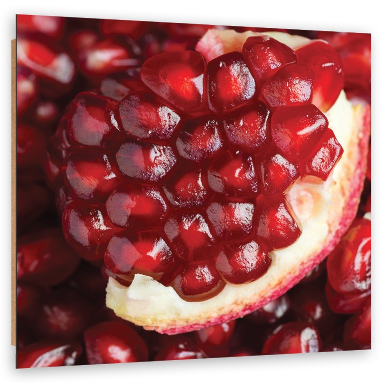 Deco panel print, Pomegranate macro