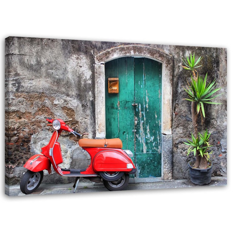 Canvas print, Vespa scooter Toscana