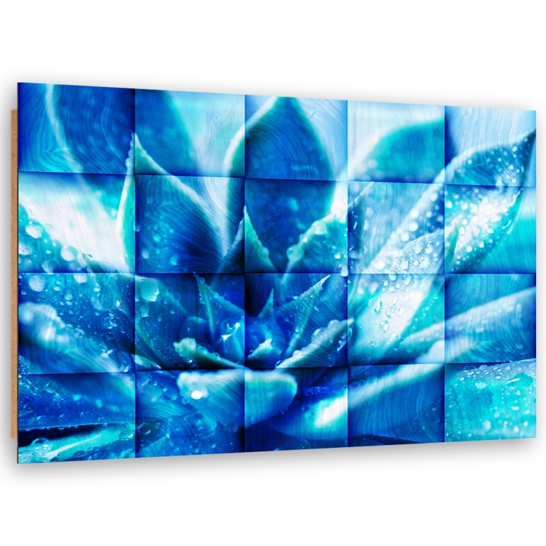 Deco panel print, Blue flower