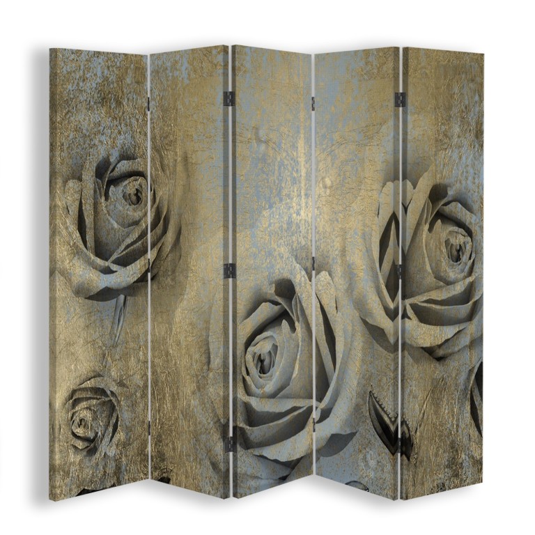 Room divider Double-sided, Art deco roses