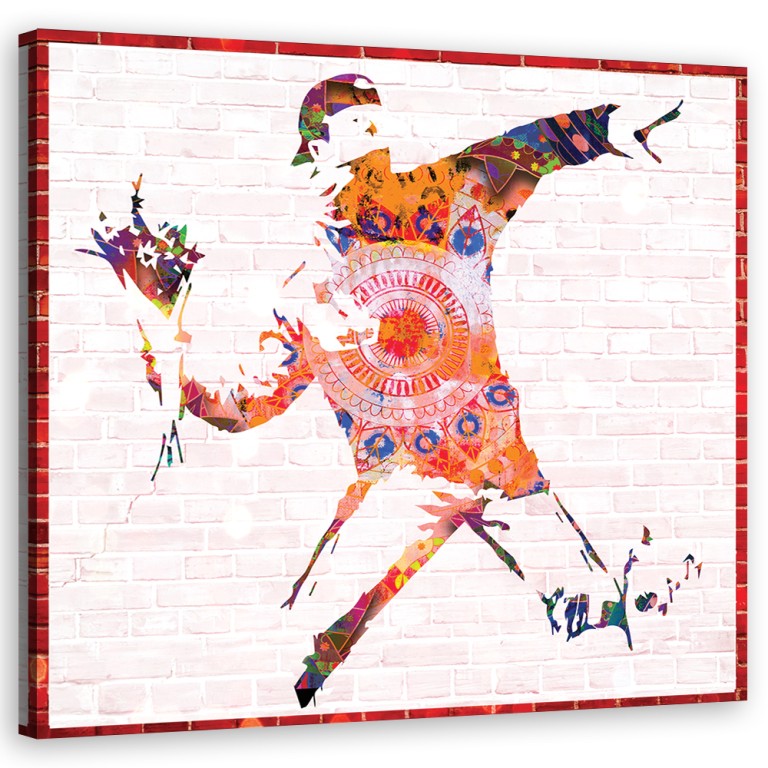 Canvas print, Banksy Flower Thrower