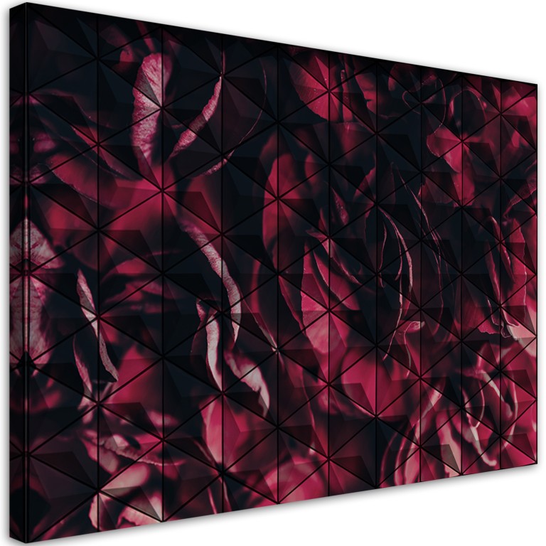 Canvas print, Red geometric abstraction