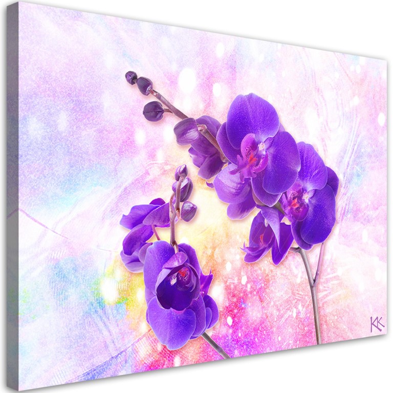 Canvas print, Violet orchid flower