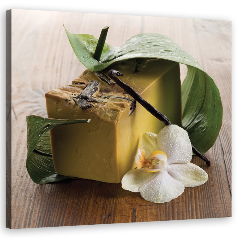 Canvas print, Zen spa soap