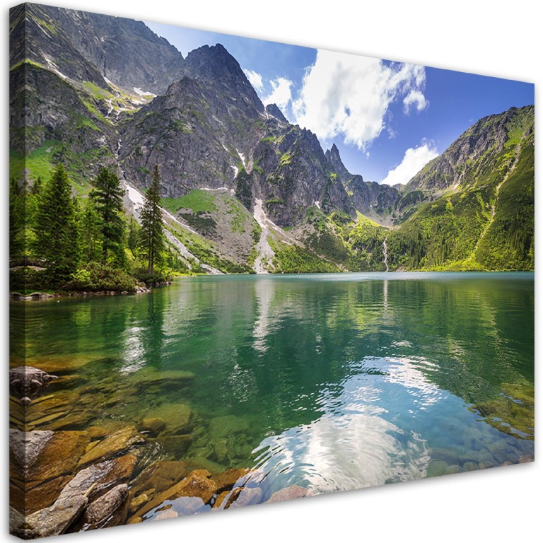 Canvas print, Mountain lake Nature Trees