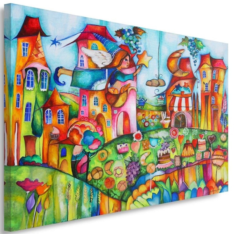 Canvas print, Colourful City