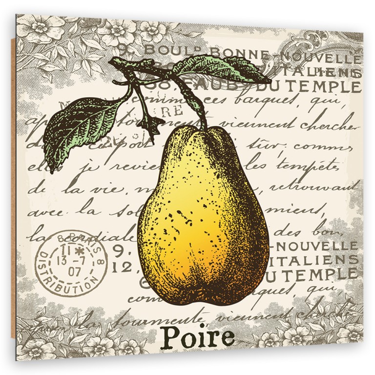 Deco panel print, Pear vintage