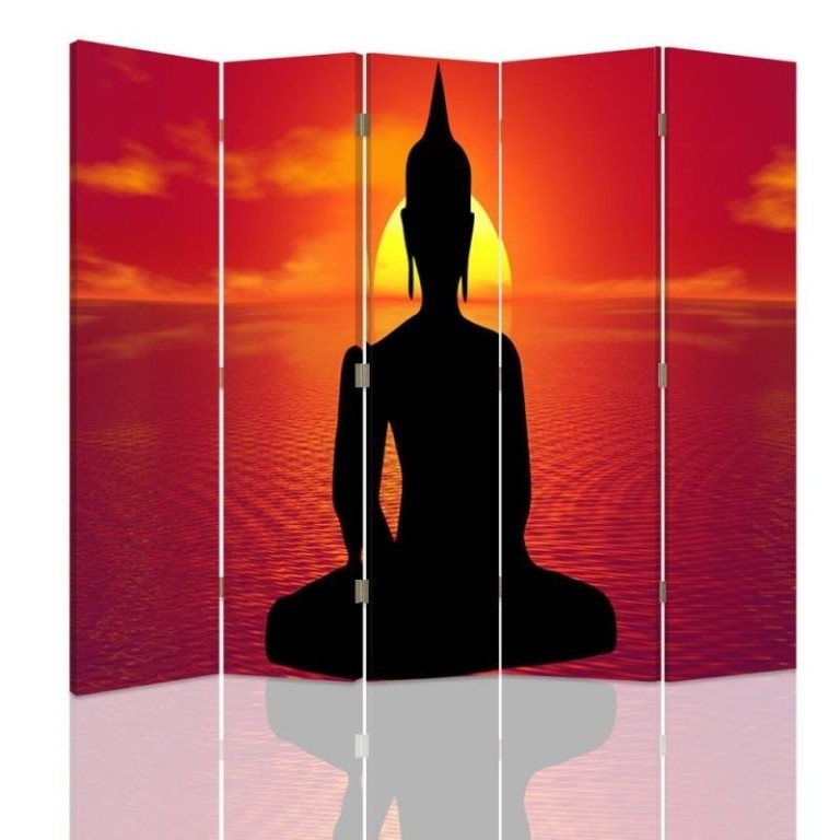 Room divider Double-sided, Buddha Meditation