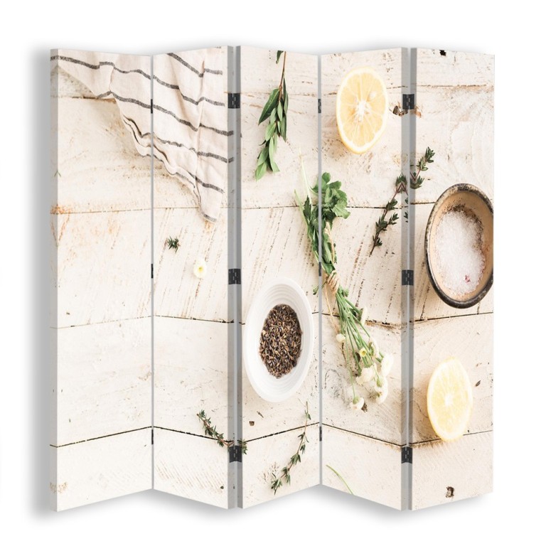 Room divider Double-sided, Herbs & Salt