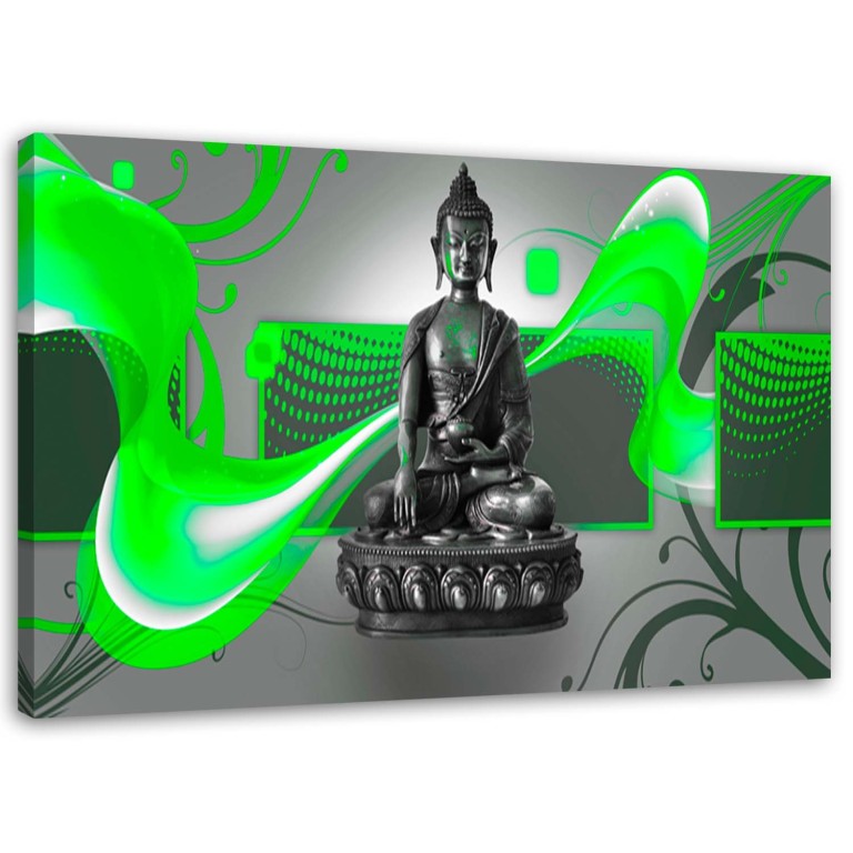 Canvas print, Buddha Figure Abstract