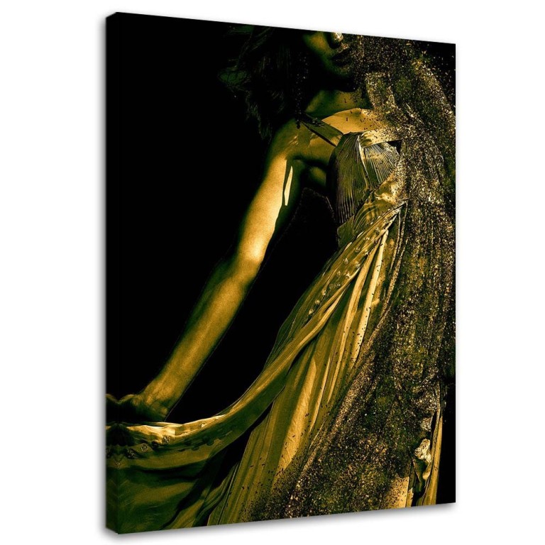 Canvas print, Gold Glamour Woman