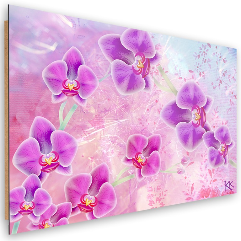 Deco panel print, Orchid flower abstract