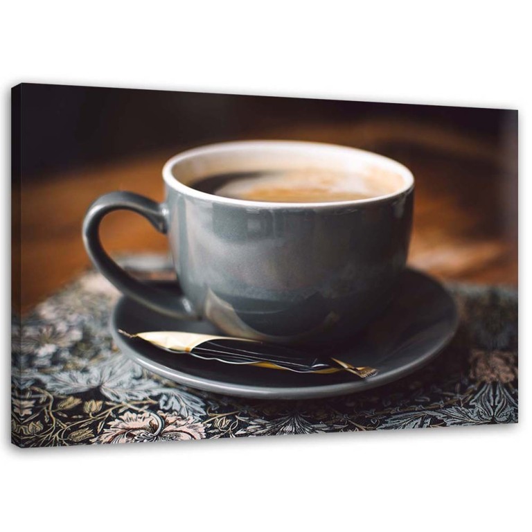 Canvas print, Cappuccino coffee mug