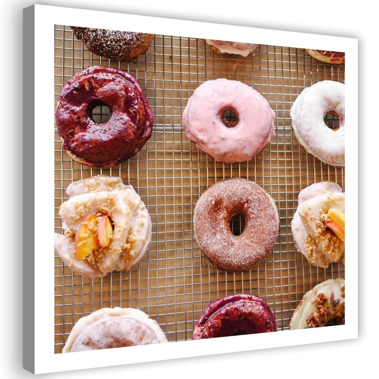 Canvas print, Pastel Donuts