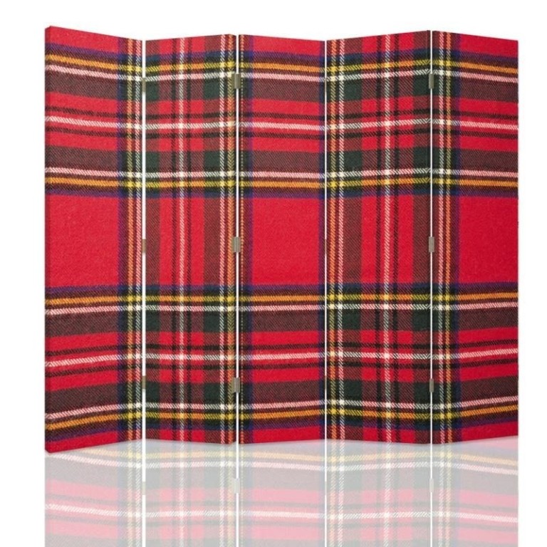 Room divider Double-sided, Scottish check