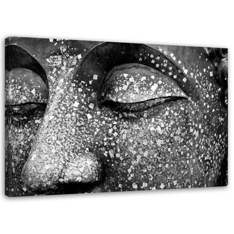 Canvas print, Buddha Zen Spa Grey