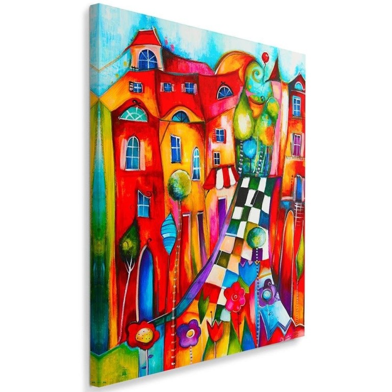 Canvas print, Abstract Colourful City