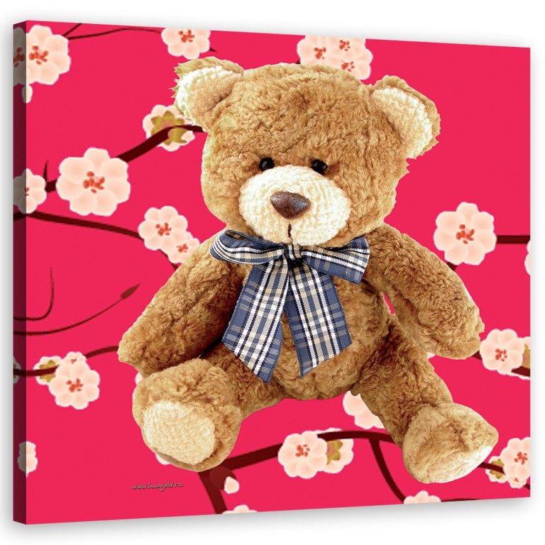 Canvas print, Plush teddy bear