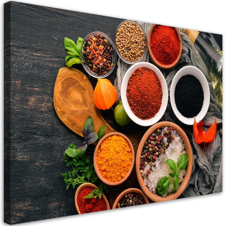 Canvas print, Fresh spices in the kitchen