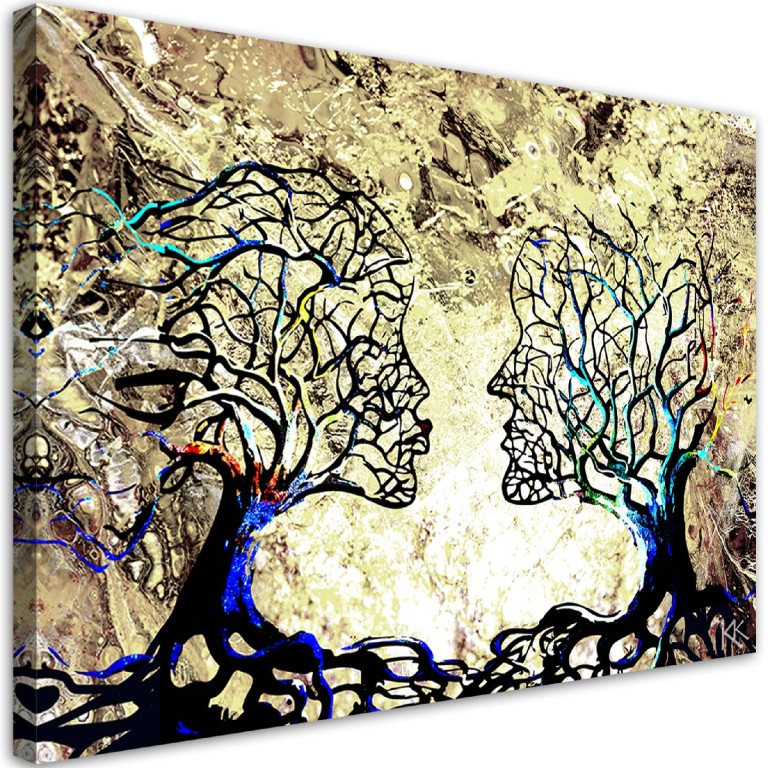Canvas print, Tree kiss abstract