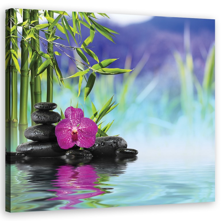 Canvas print, Stones on Zen Water