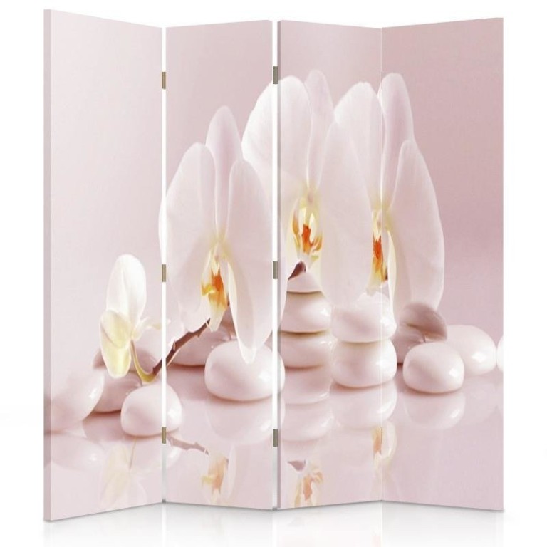 Room divider Double-sided, Zen orchids