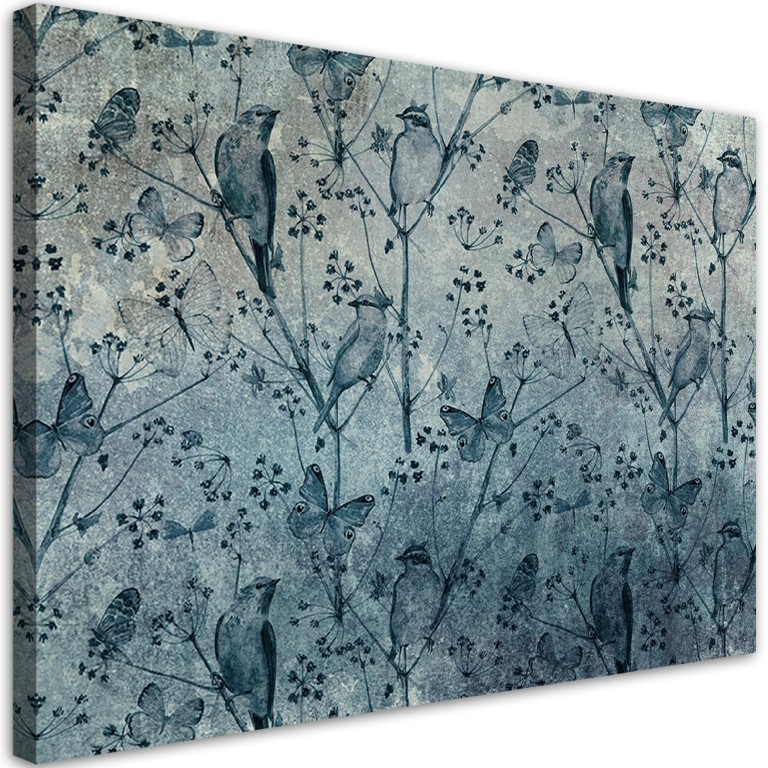 Canvas print, Birds on the branches