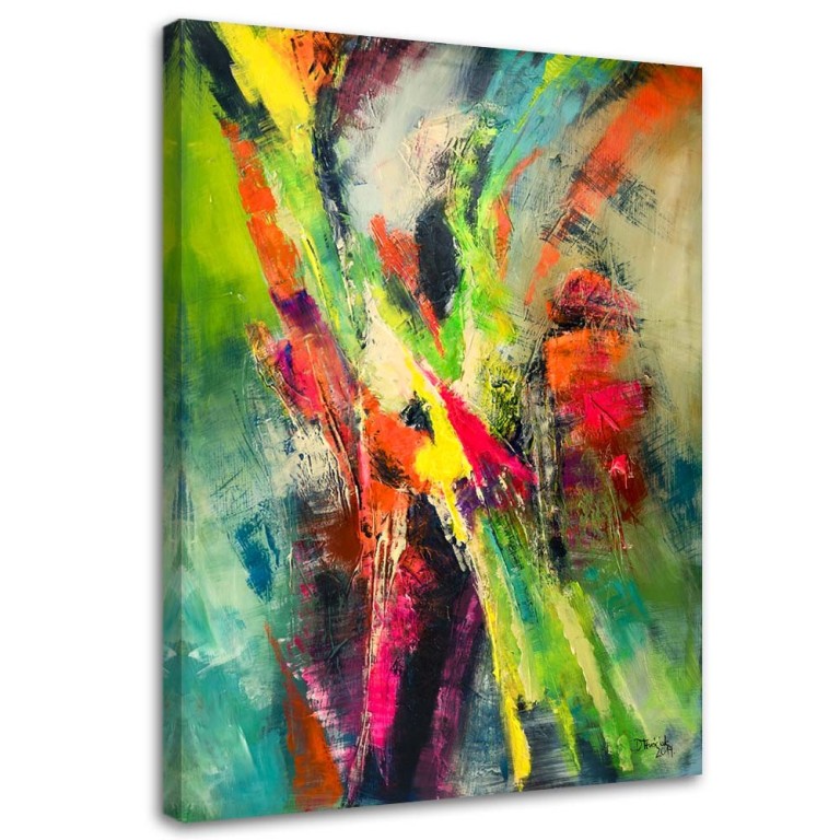 Canvas print, Abstract Coloured Paintings