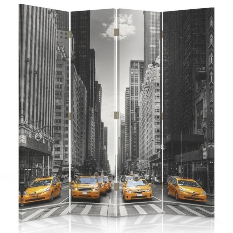 Room divider Double-sided, New York Taxi