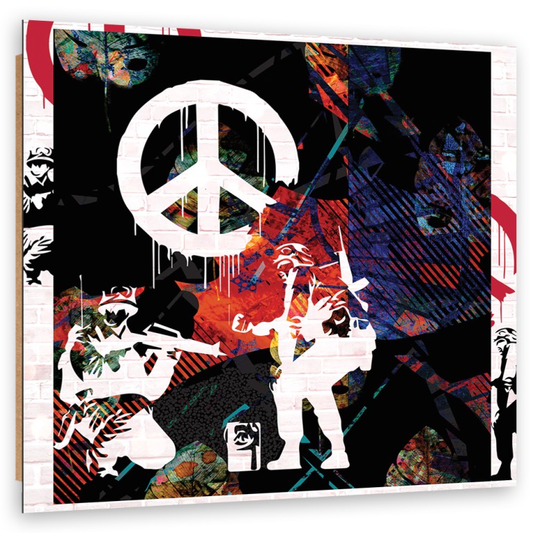 Deco panel print, Banksy ��o��nierze CND