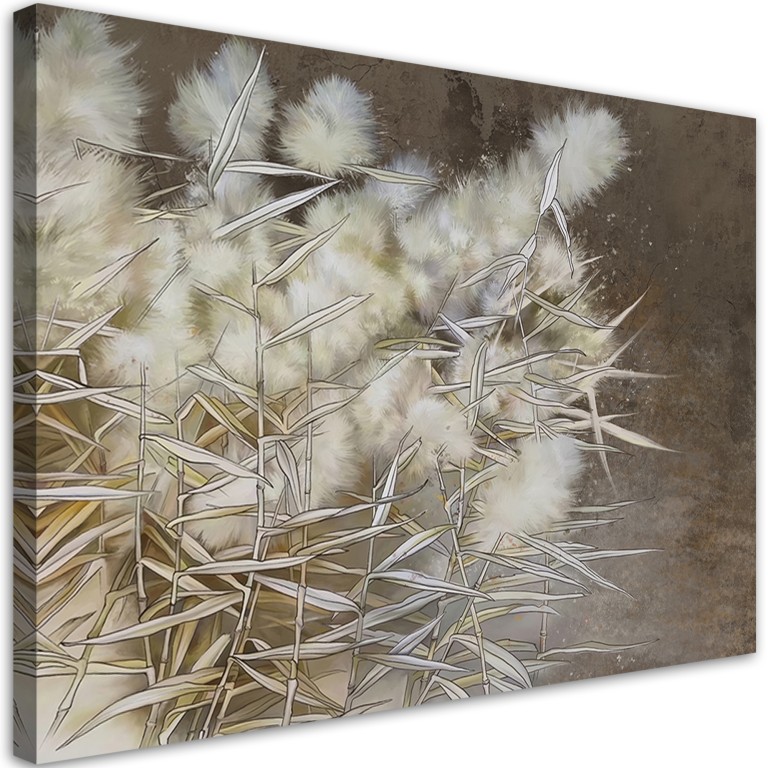 Canvas print, Reed grass boho