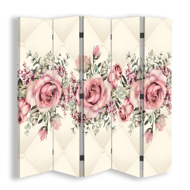 Room divider Double-sided, Flowering roses