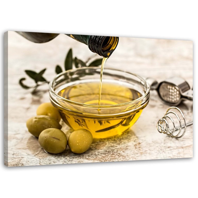 Canvas print, Olive Oil Olives