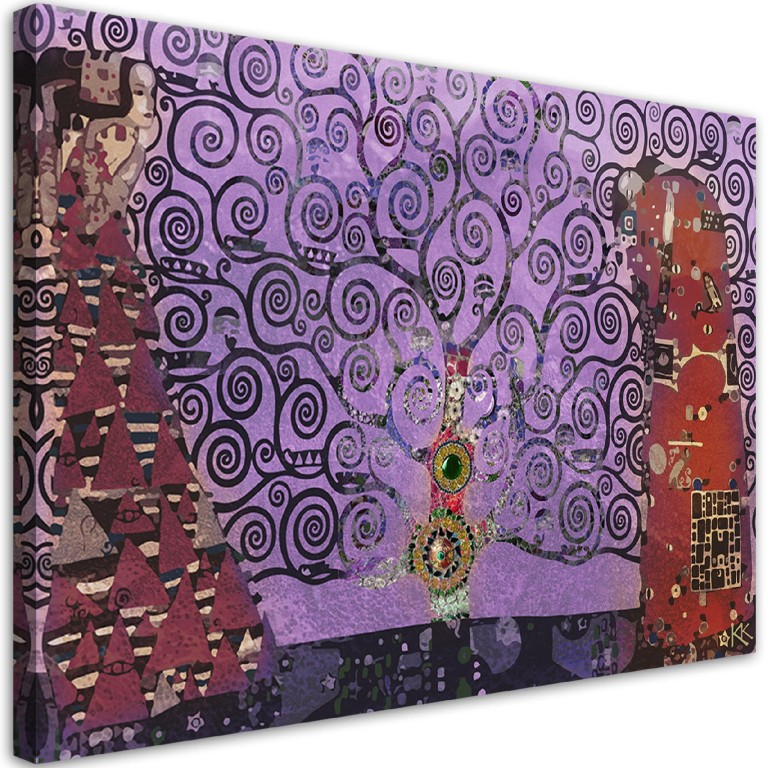 Canvas print, Violet Tree of Life abstract