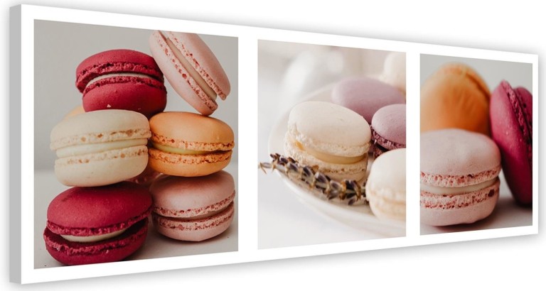 Canvas print, Macaroon Cake Panorama