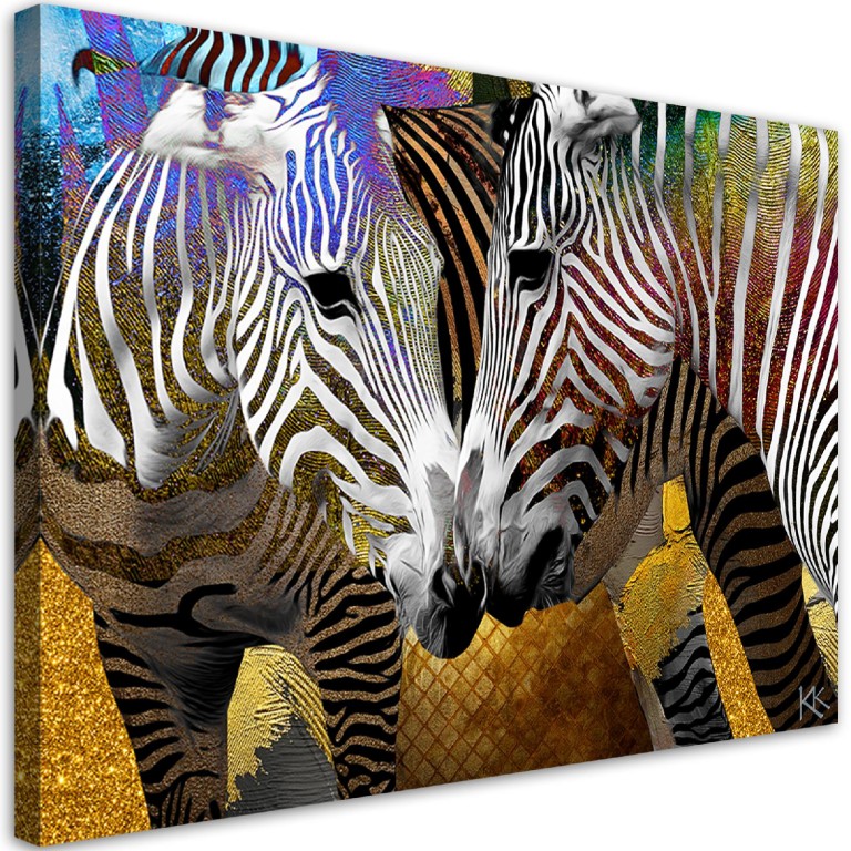 Canvas print, Abstract zebra animals