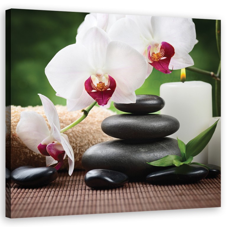 Canvas print, Zen orchids spa