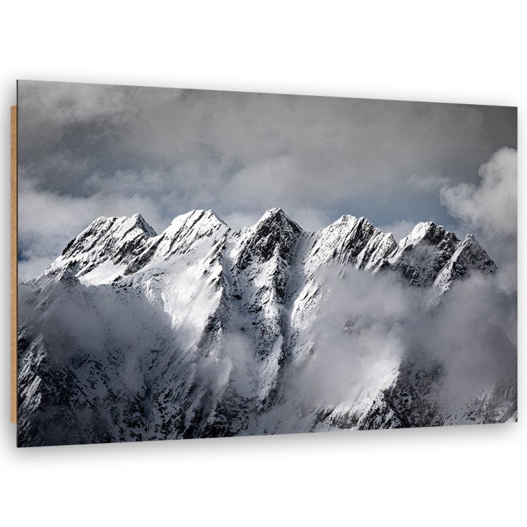 Deco panel print, The summit of a mountain in winter