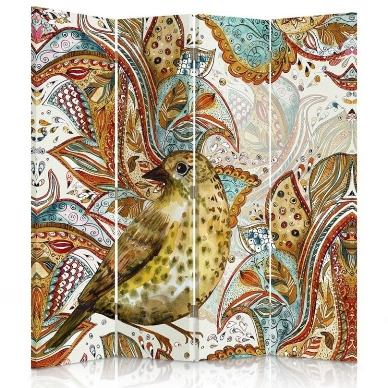 Room divider Double-sided, Oriental bird