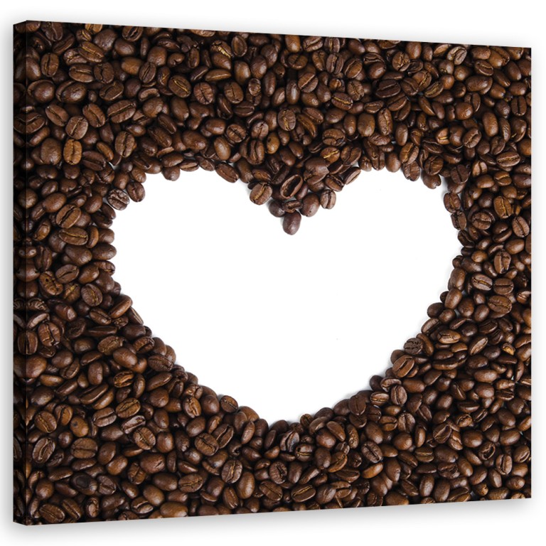 Canvas print, Coffee heart