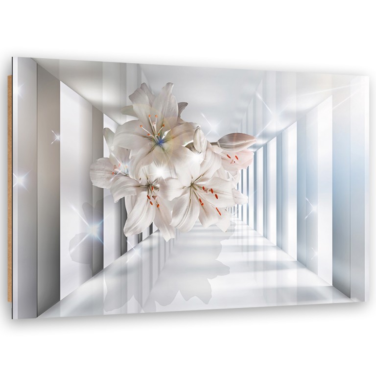 Deco panel print, Flowers in the corridor 3D