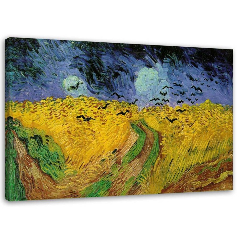 Canvas print, REPRODUCTION Wheat Field with Ravens V. Gogh